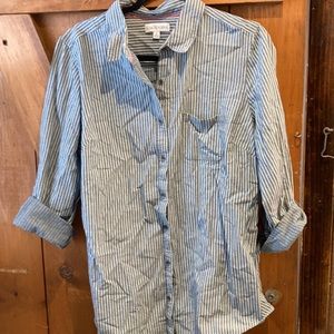 Kim Rogers stripped button down